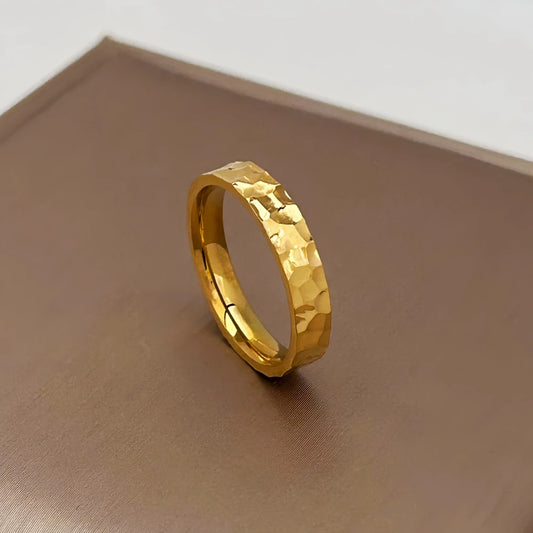 CléoLux™️ Stainless Steel Gold Ring