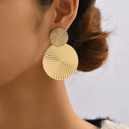 CléoLux™️ Geometric Round Earrings