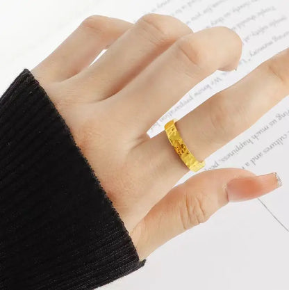 CléoLux™️ Stainless Steel Gold Ring