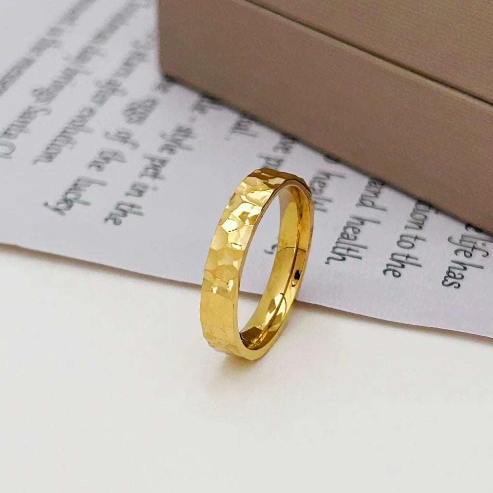 CléoLux™️ Stainless Steel Gold Ring